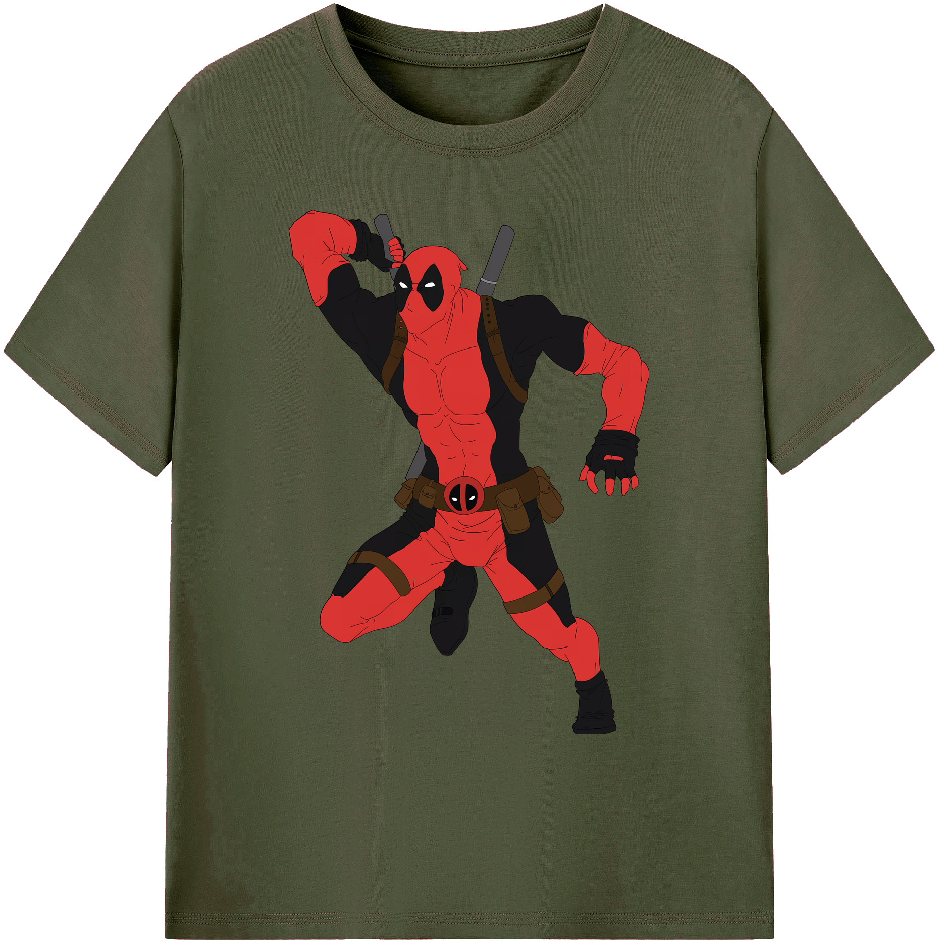 （画像用） Deadpool デッドプール 綿100％ メンズ半袖Tシャツ｜肌触りやわらか＆通気性
